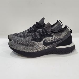 Nike Epic React Flyknit Cookies Aq0070-011 size 11 black white flyknit sneaker